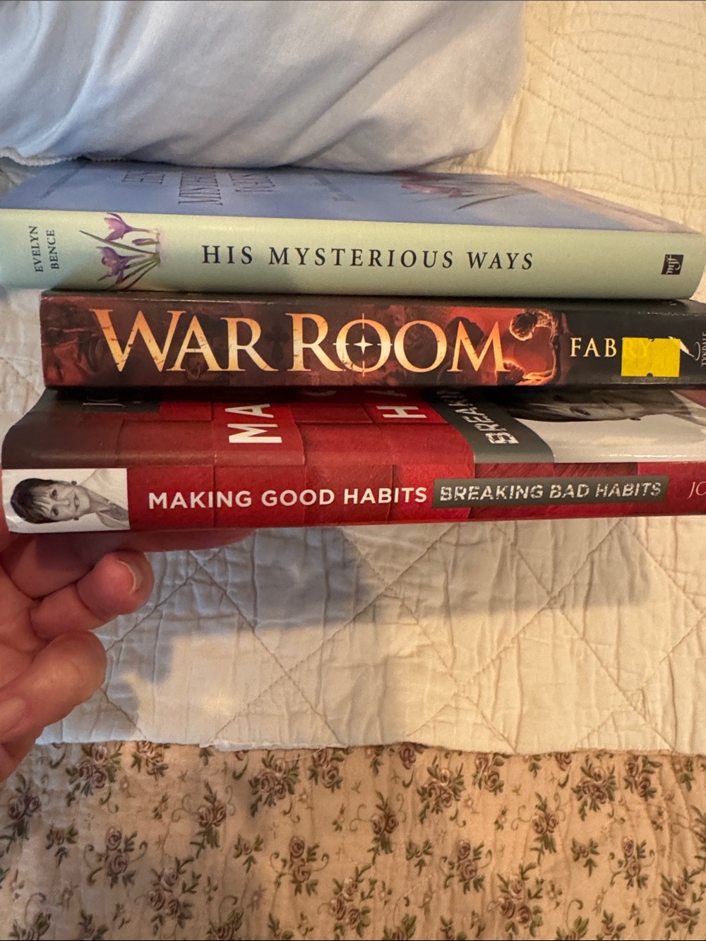 His Mysterious Ways, War Room, Making Good Habits Enjoyable Reading